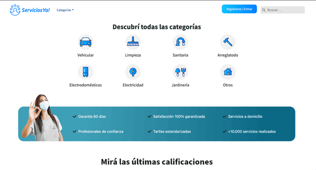 Servicios Ya - Web App